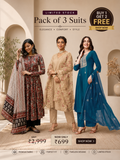 Premium Cotton Blend 3 Piece Ethnic Suit Set for Women