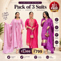 Premium Cotton Blend 3 Piece Ethnic Suit Set for Women